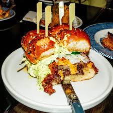 Cordelia signature dishes Burger Box, Fried Chicken, Pork Belly
